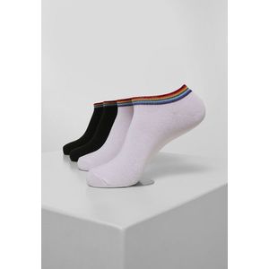 Urban Classics Rainbow Socks No Show 4-Pack black/white - 39–42 vyobraziť