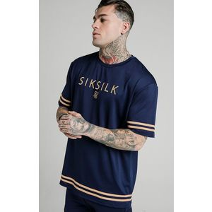 SIK SILK Pánske modré tričko SikSilk S/S Essential Veľkosť: S vyobraziť