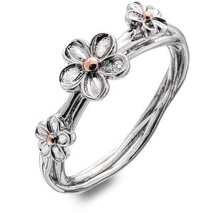 Hot Diamonds Strieborný kvetinový prsteň Forget me not DR214 52 mm vyobraziť