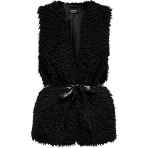 ONLY Dámska vesta ONLLONE TEDDY 15228673 Black XS vyobraziť