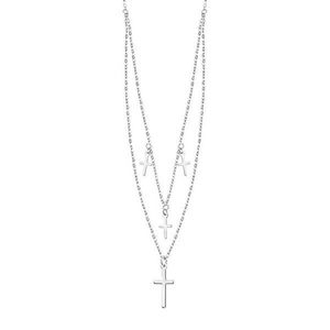 Lotus Silver Dizajnový strieborný náhrdelník s krížikmi pre ženy LP3256-1 / 1 vyobraziť