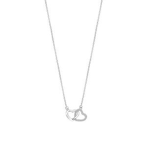 Lotus Silver Romantický strieborný náhrdelník s čírymi zirkónmi srdiečka LP3093-1 / 1 vyobraziť