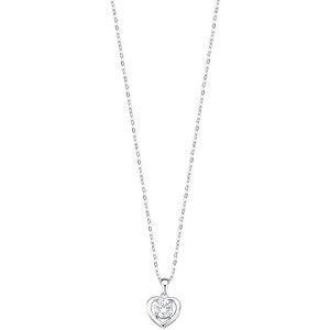 Lotus Silver Romantický strieborný náhrdelník so srdiečkom LP3092-1 / 1 (retiazka, prívesok) vyobraziť
