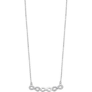 Lotus Silver Trblietavý strieborný náhrdelník s čírymi zirkónmi Nekonečno LP3316-1 / 1 vyobraziť