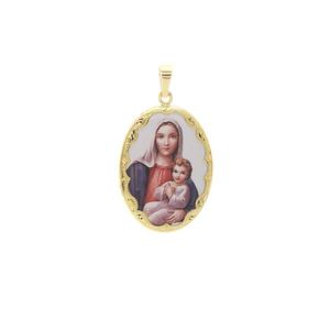 Medailón Božej Matky s dieťaťom vyobraziť