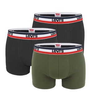 LEVI`S - 3PACK Levi`s super soft cotton stretch army green boxerky z organickej bavlny -XXL (105 - 115 cm) vyobraziť