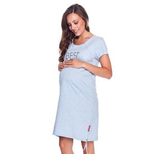Modro-sivá tehotenská nočná košeľa TCB9081 vyobraziť