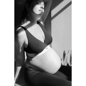 Čierna nevystužená tehotenská podprsenka Life vyobraziť