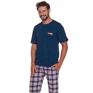 Pánske modro-červené bavlnené pyžamo PMB4331 vyobraziť