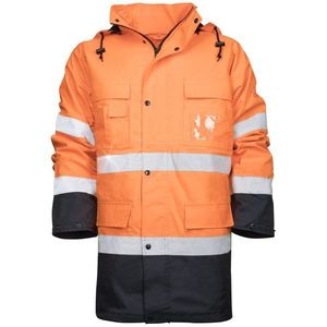 Ardon Reflexná pracovná bunda s kapucňou Maxwell - Oranžová | L vyobraziť