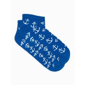 Veselé modré ponožky Kotva U177 vyobraziť