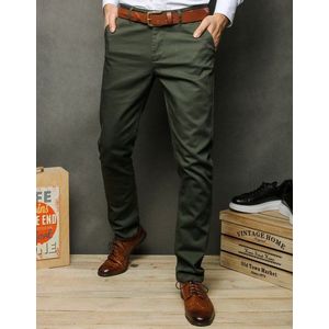 Khaki pánske chinos nohavice UX2392 vyobraziť