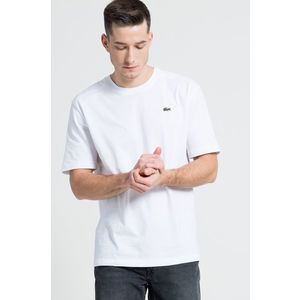 Tričko Lacoste TH7618-001, biela farba, jednofarebné vyobraziť