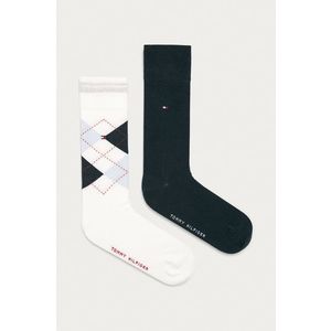 Ponožky Tommy Hilfiger 2-pak pánske, biela farba vyobraziť