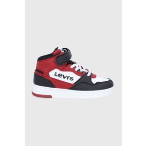 Detské topánky Levi's červená farba vyobraziť
