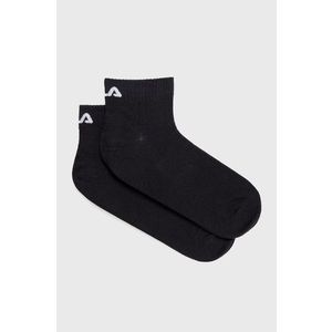 Ponožky Fila (3-pack) pánske, čierna farba vyobraziť