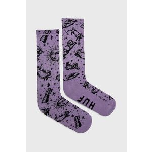 Ponožky HUF fialová farba vyobraziť