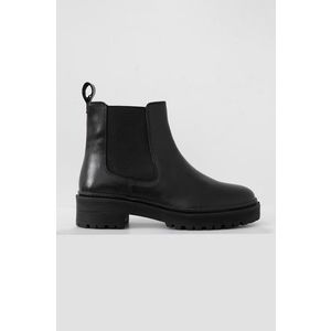 Kožené topánky Chelsea Answear Lab dámske, čierna farba, na platforme, jemne zateplené vyobraziť