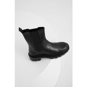 Kožené topánky Chelsea Answear Lab dámske, čierna farba, na platforme vyobraziť