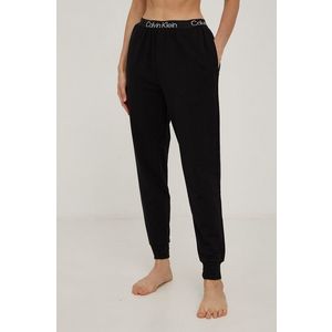 Pyžamové nohavice Calvin Klein Underwear dámske, čierna farba vyobraziť