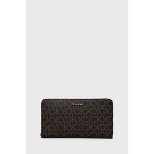 Peňaženka Calvin Klein dámska, hnedá farba vyobraziť