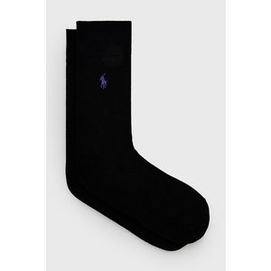 Ponožky Polo Ralph Lauren pánske, čierna farba vyobraziť