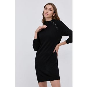 Šaty Morgan čierna farba, mini, rovné vyobraziť