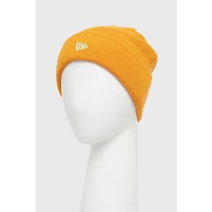 Čiapka New Era 60141764-MEDORANGE, oranžová farba, z hrubej pleteniny vyobraziť