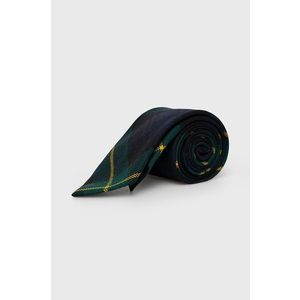 Vlnená kravata Polo Ralph Lauren tmavomodrá farba vyobraziť