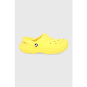 Papuče Crocs žltá farba vyobraziť