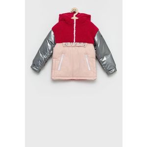 Detská bunda Guess ružová farba vyobraziť