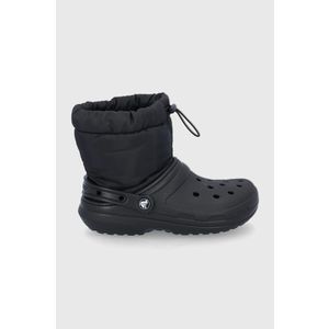 Snehule Crocs Classic Lined Neo Puff Boot čierna farba, 206630 vyobraziť