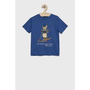 Detské bavlnené tričko Polo Ralph Lauren s potlačou vyobraziť