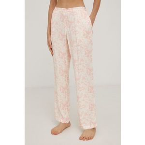 Pyžamové nohavice Calvin Klein Underwear dámske, ružová farba vyobraziť