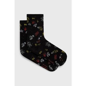 Ponožky Desigual dámske, čierna farba vyobraziť