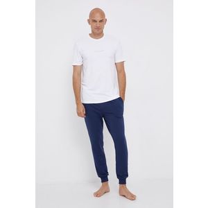Pyžamové tričko Calvin Klein Underwear biela farba, jednofarebné vyobraziť