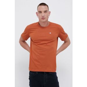 Bavlnené tričko Champion 216545 oranžová farba, jednofarebné vyobraziť