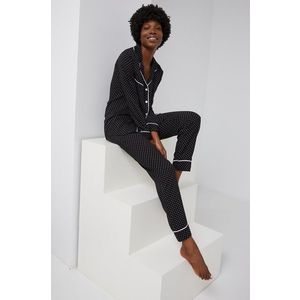 Pyžamo Answear Lab dámska, čierna farba vyobraziť