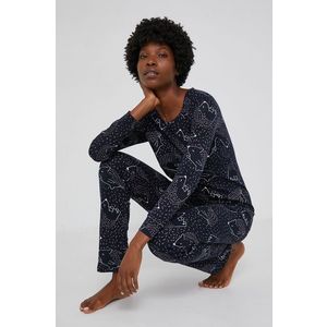 Pyžamo Answear Lab dámska, tmavomodrá farba vyobraziť