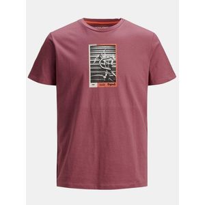 Ružové tričko s potlačou Jack & Jones Rall vyobraziť