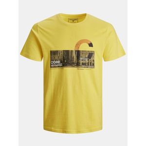 Žlté tričko s potlačou Jack & Jones Walk vyobraziť