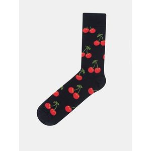 Tmavomodré unisex ponožky so strapcami Happy Socks Cherry vyobraziť