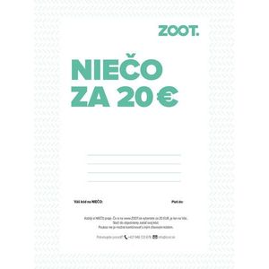 Elektronický poukaz na niečo zo ZOOTu v hodnote 20 € vyobraziť