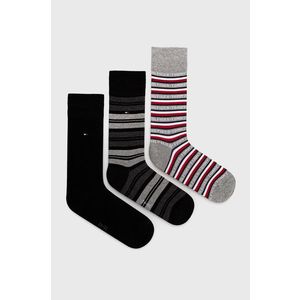 Ponožky Tommy Hilfiger pánske, čierna farba vyobraziť