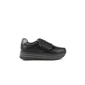 Topánky Geox čierna farba, na platforme vyobraziť