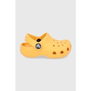Detské šľapky Crocs oranžová farba vyobraziť