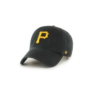 Čiapka 47brand MLB Pittsburgh Pirates čierna farba, s nášivkou vyobraziť
