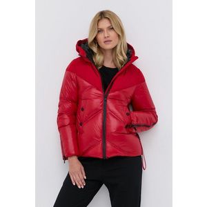 Páperová bunda After Label dámska, červená farba, zimná vyobraziť