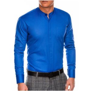 Pánska elegantná košeľa s dlhým rukávom K307 - nebesko modrá vyobraziť
