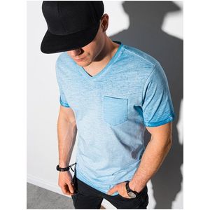 Pánske tričko bez potlače S1388 - svetlo nebesky modrá vyobraziť